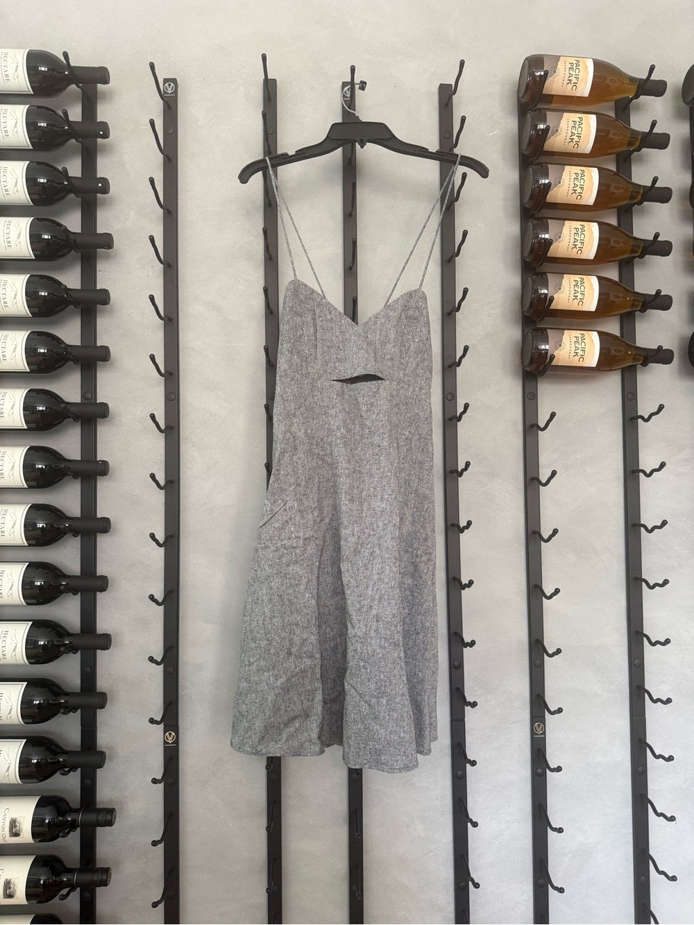 HoodLamb Hemp Tailor Gray Hemp Organic Cotton Slip Dress NWT